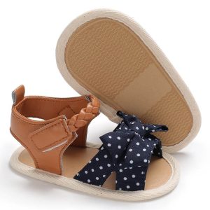 Baby Girl Soft Sole Bow Sandals, In Stock and Ships Fast!